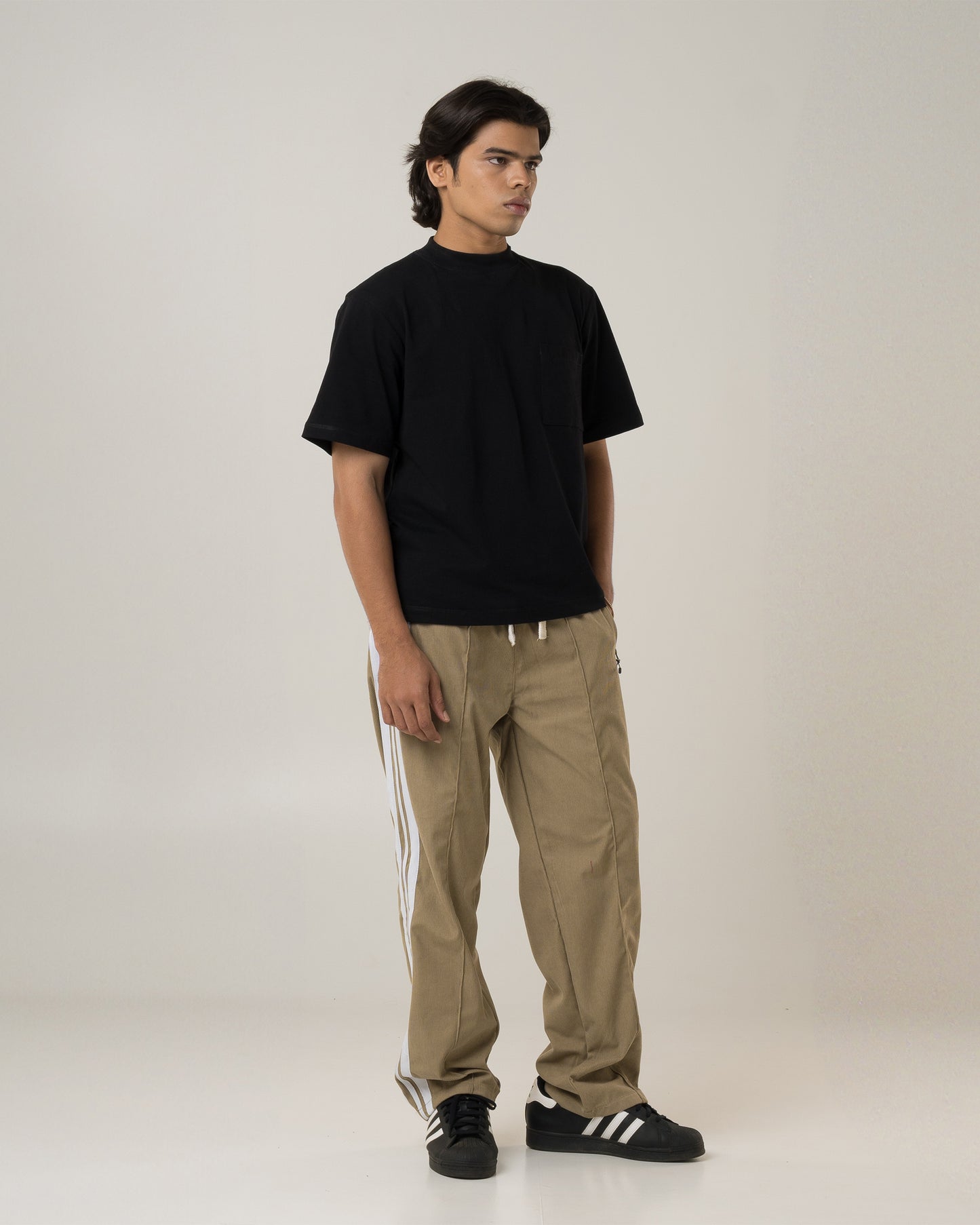 Athletic Corduroy Pants (Beige)