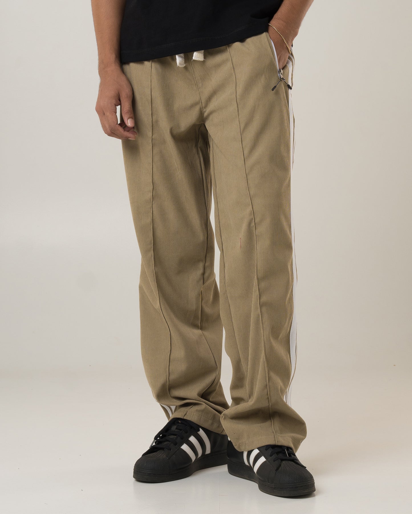 Athletic Corduroy Pants (Beige)