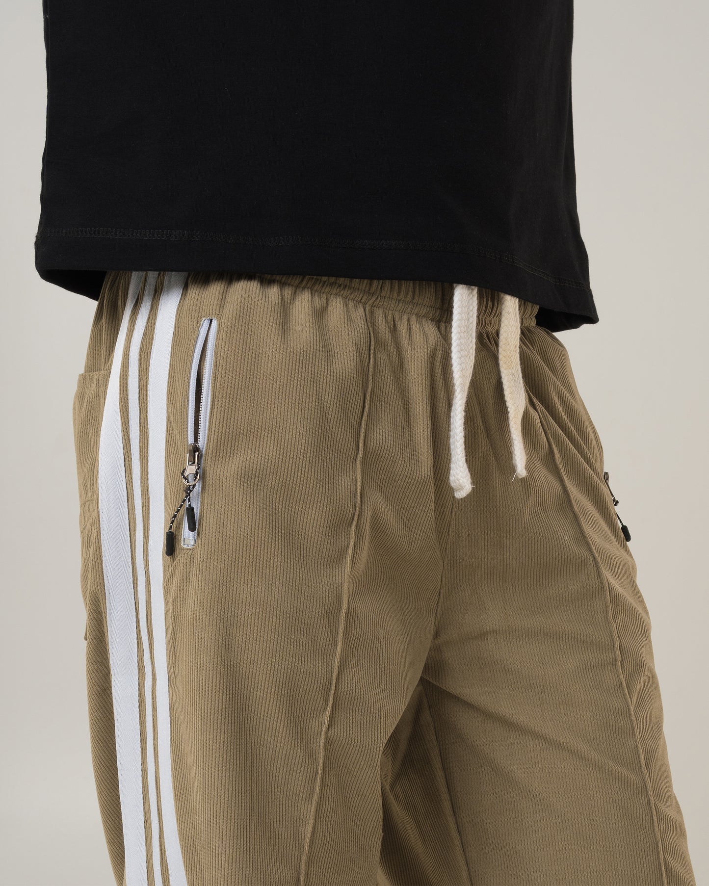 Athletic Corduroy Pants (Beige)