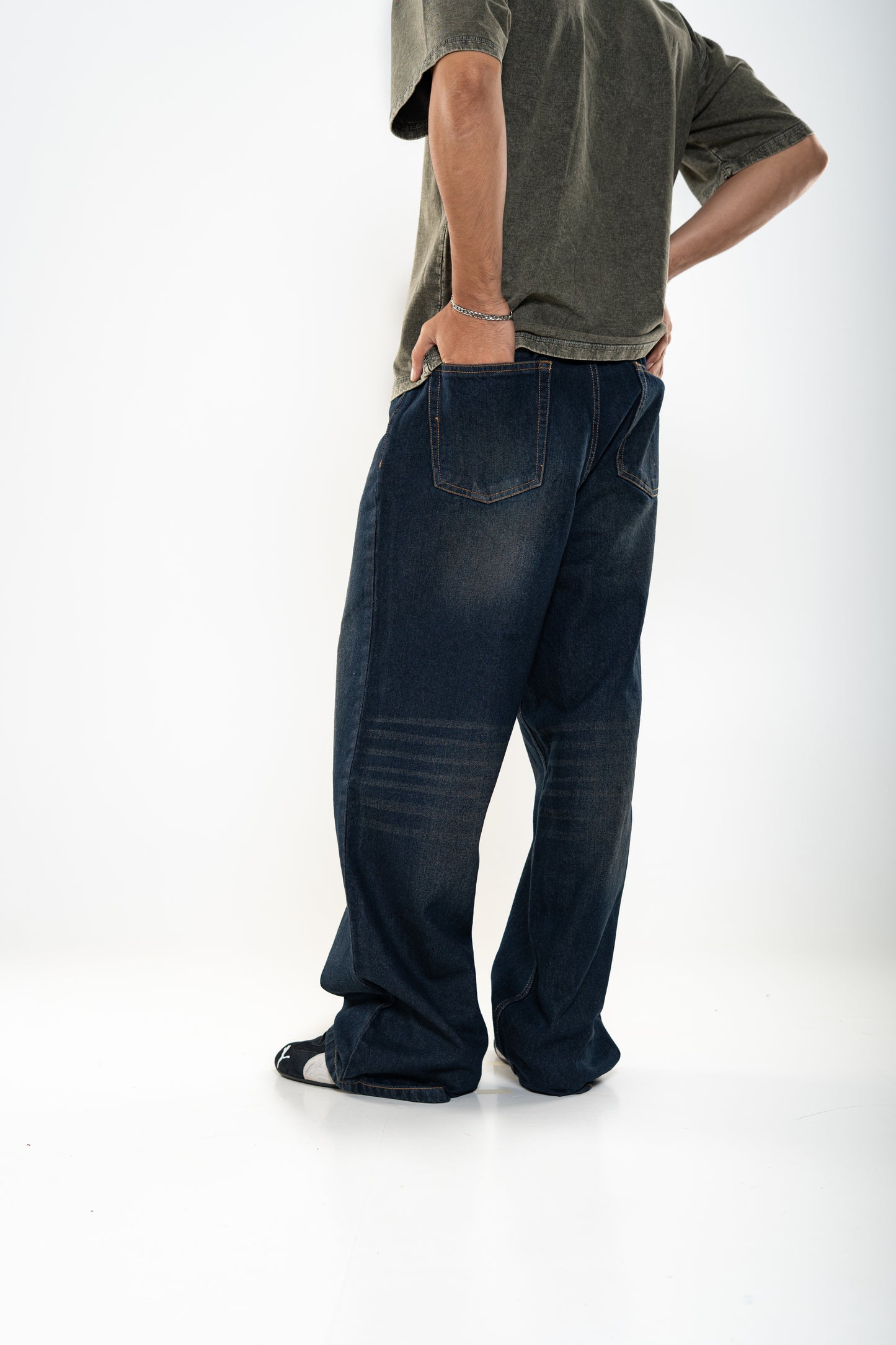 Baggy Fit Denim (Midnight Blue)