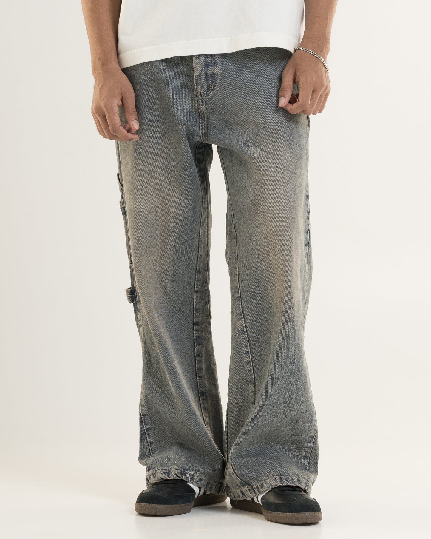 Flared Denim (Tinted Blue)