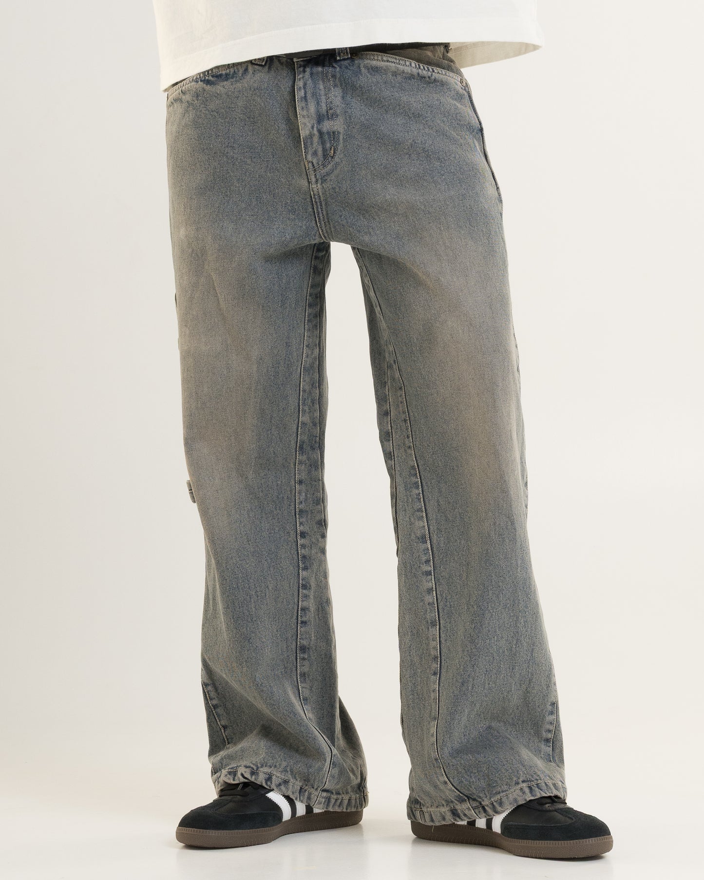 Flared Denim (Tinted Blue)
