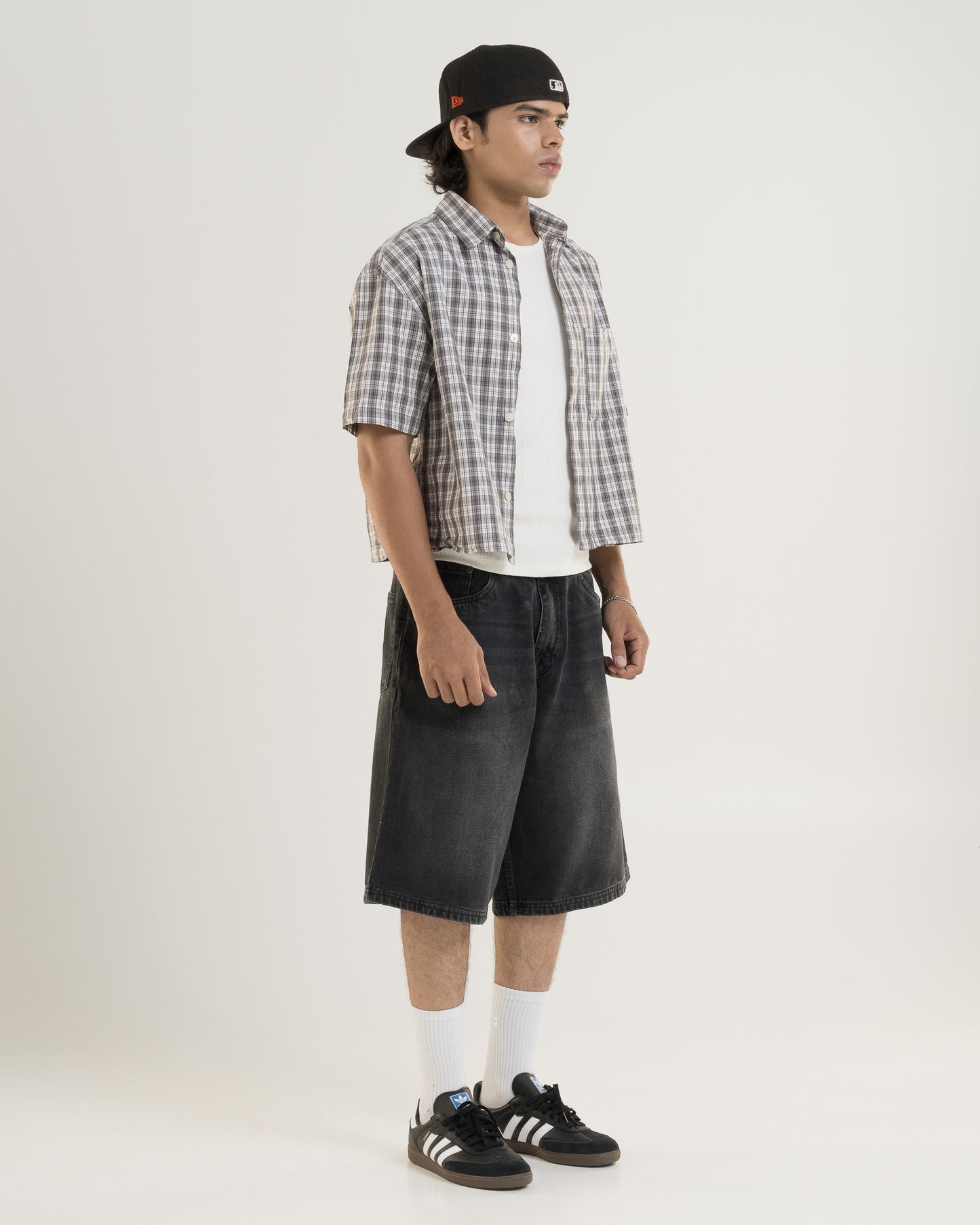 Washed Black Jorts