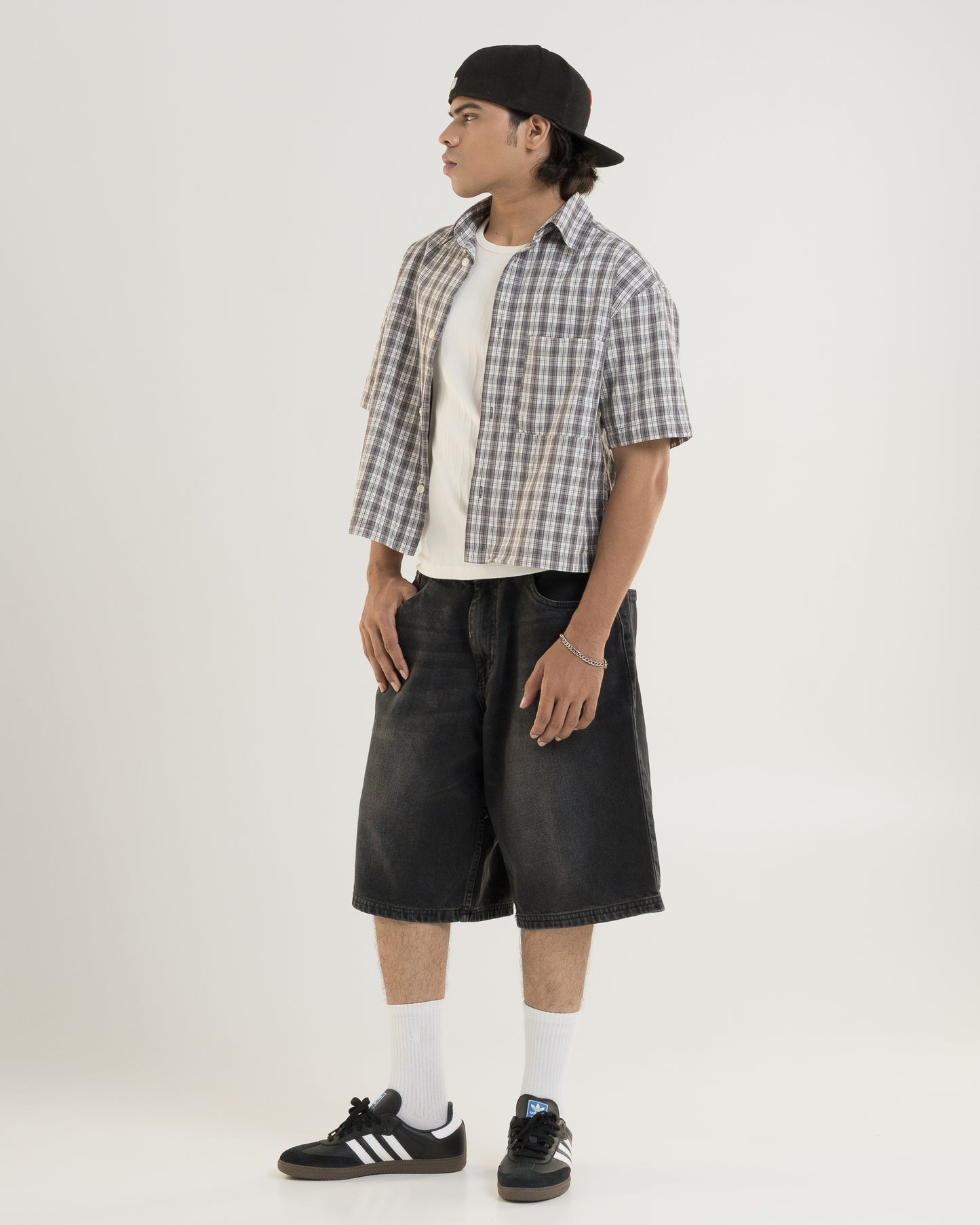 Washed Black Jorts