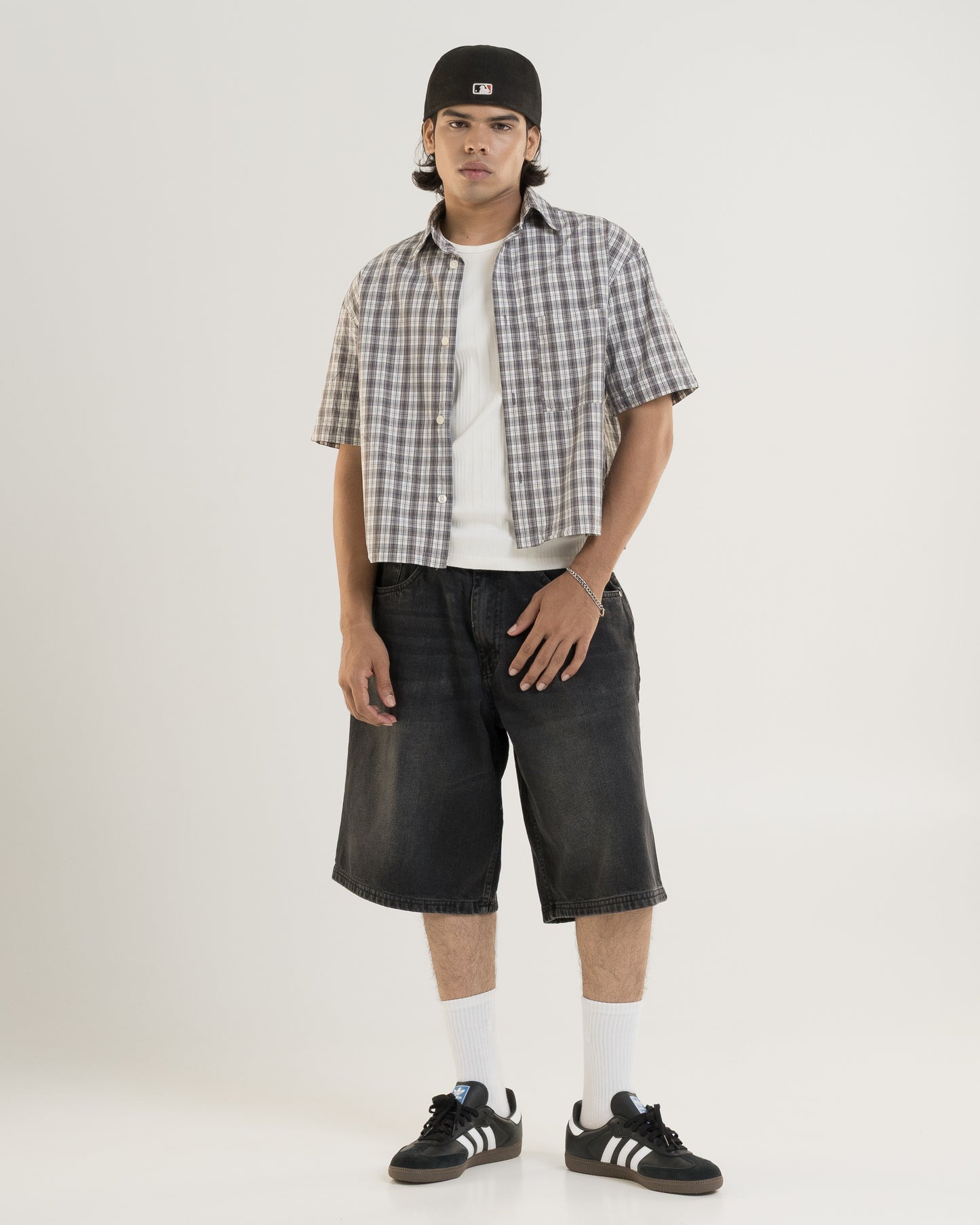 Washed Black Jorts