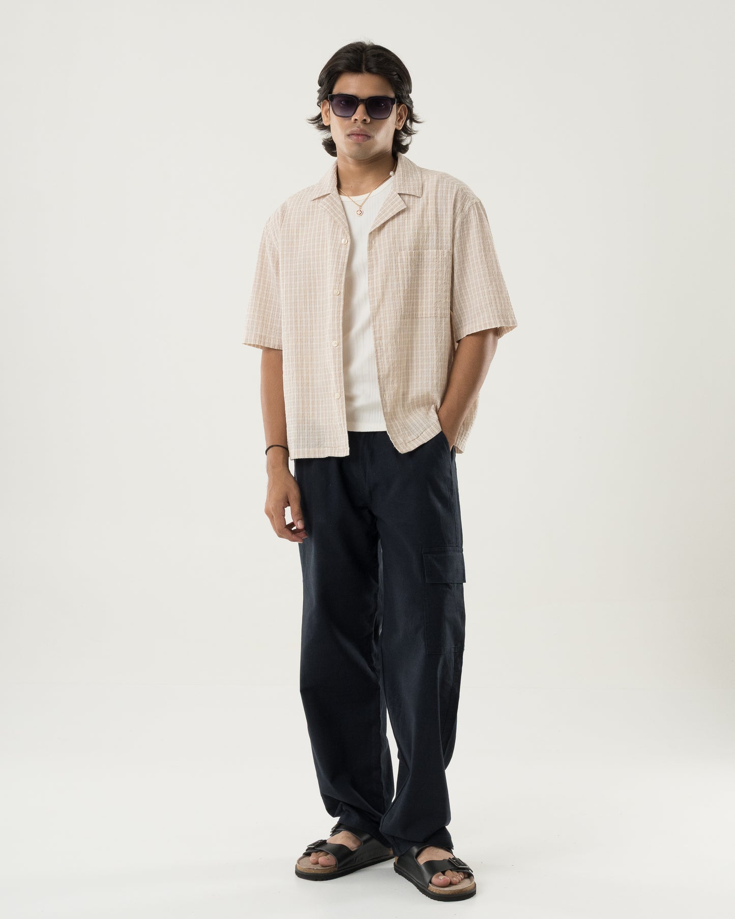 Core Linen Cargo (Navy)
