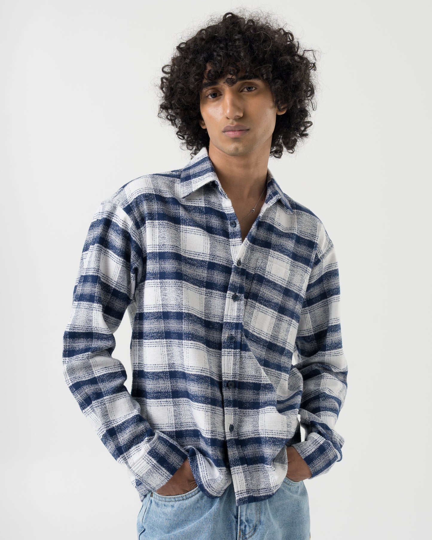 Flannel Shirt (Blue)