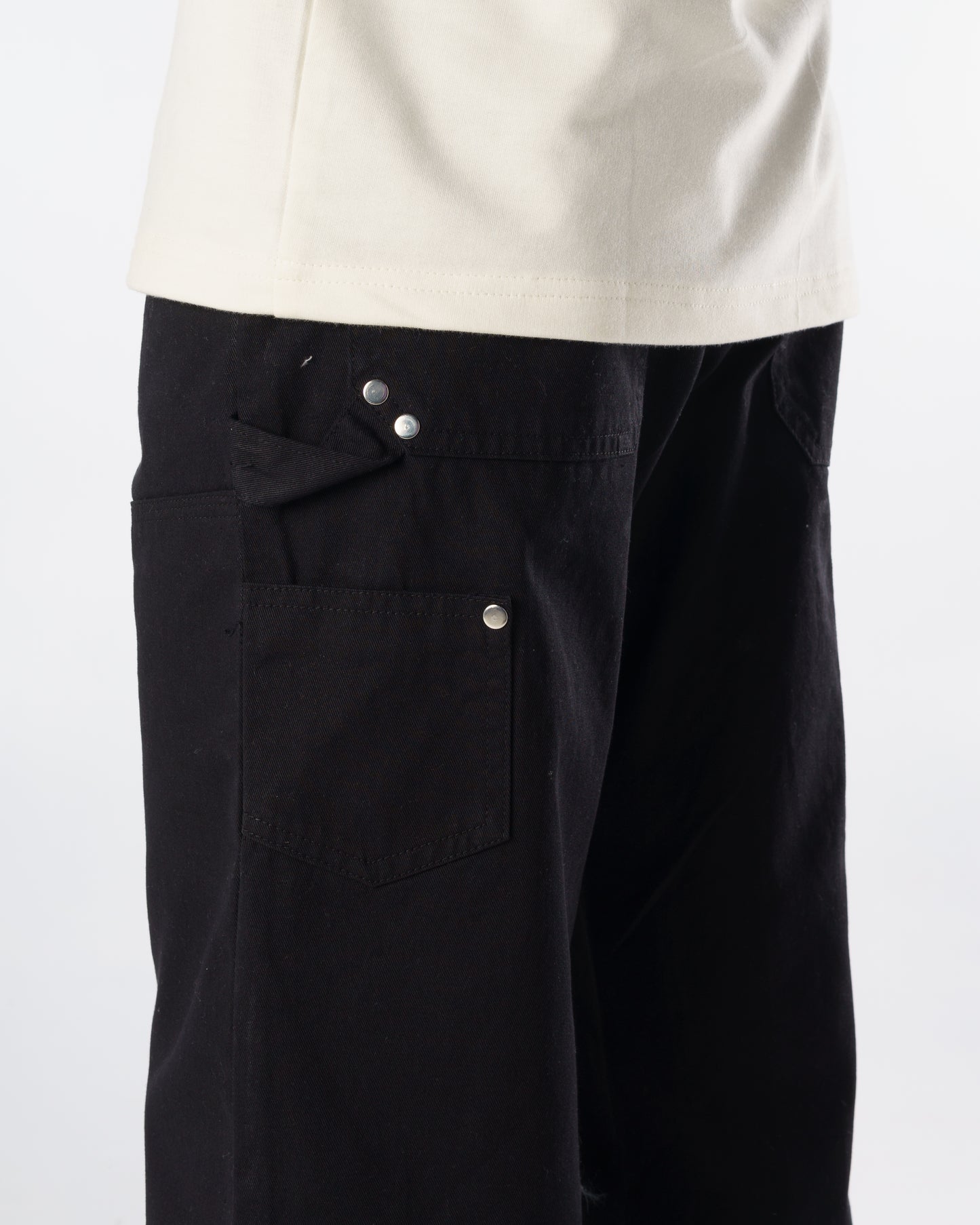 Double-knee Carpenter Pants (Black)
