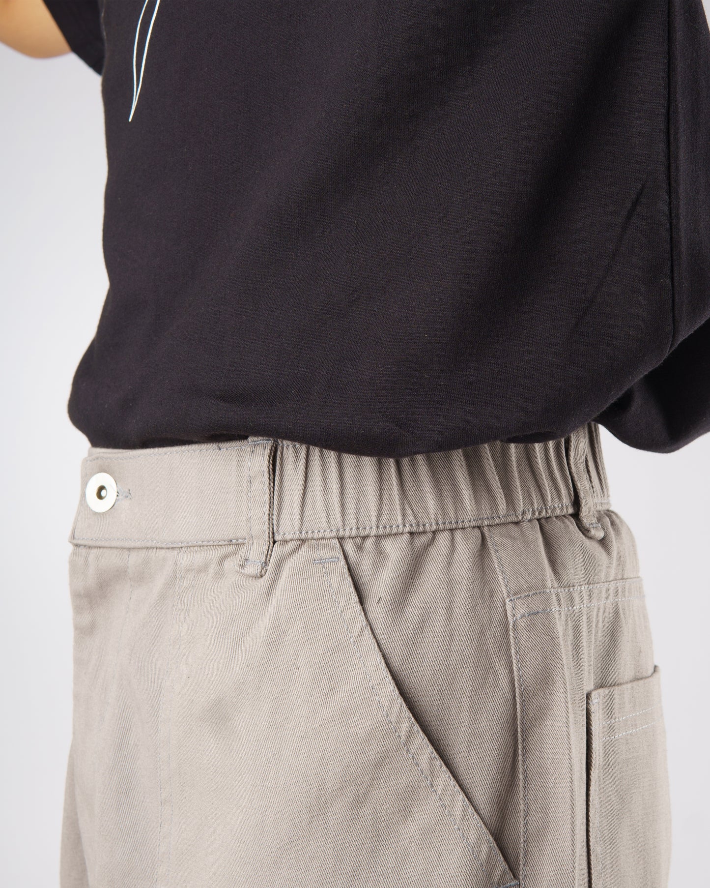 Flare Cargo Pants (Grey)