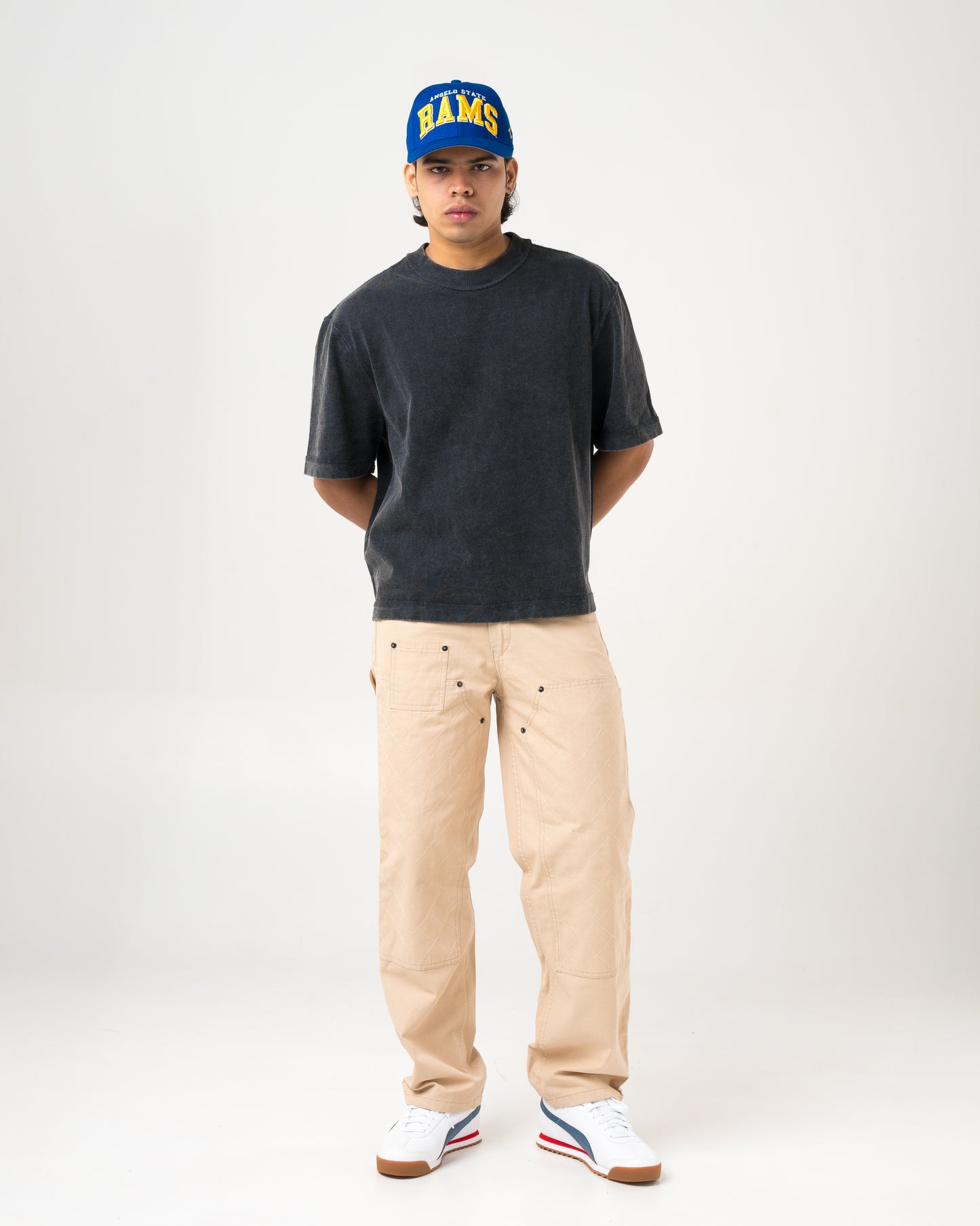 Diamond Work Pants (Beige)