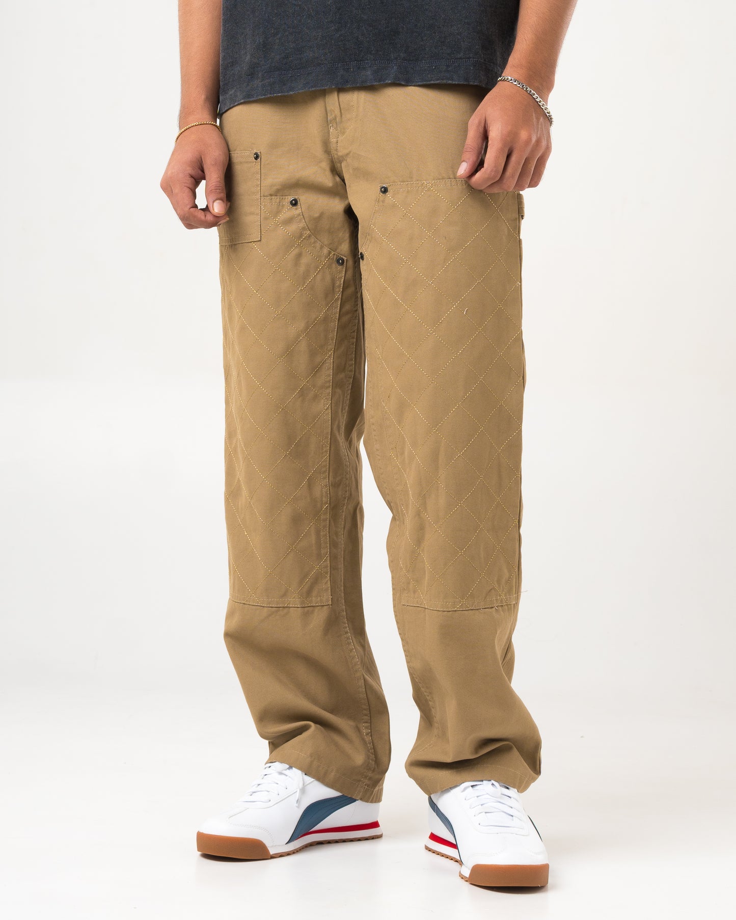 Diamond Work Pants (Brown)
