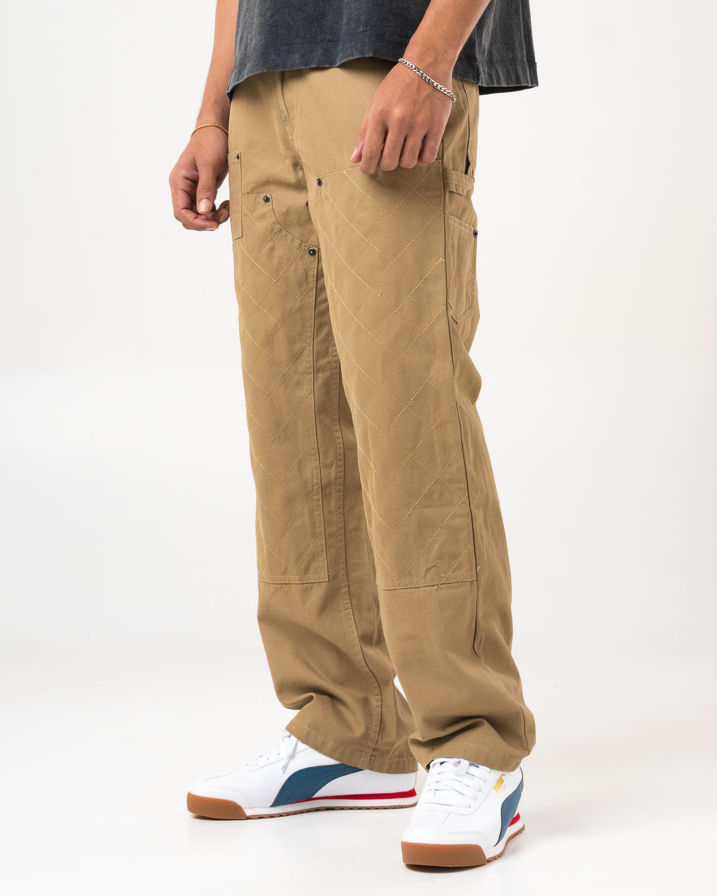 Diamond Work Pants (Brown)