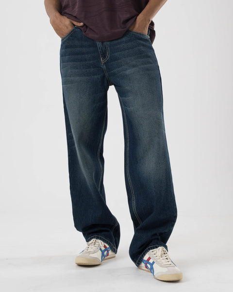 Straight Fit Jeans (Dark Wash)