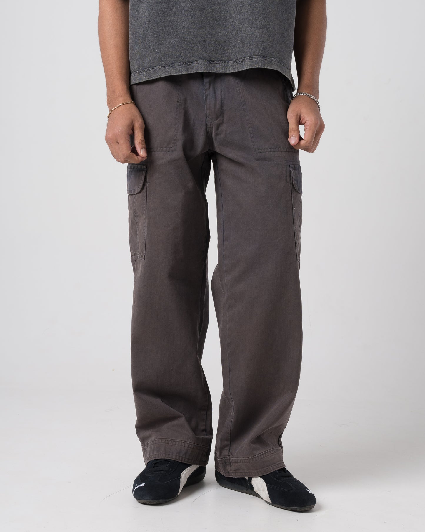 Everyday Cargo Pants (Washed Grey)