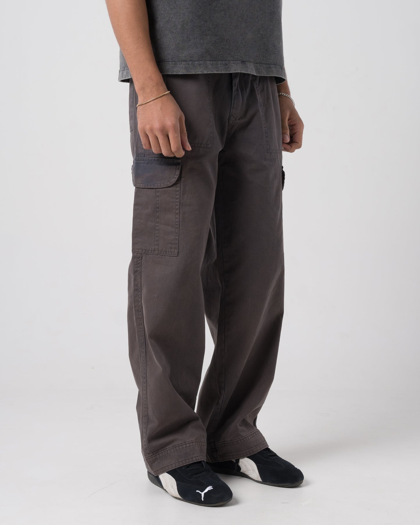 Everyday Cargo Pants (Washed Grey)