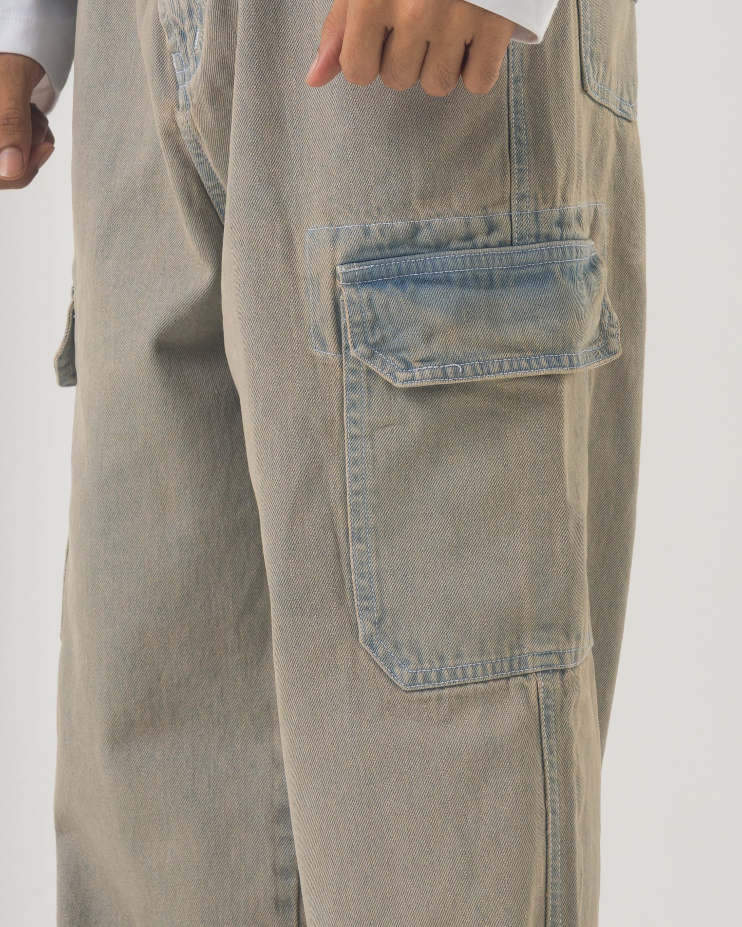 Denim Cargo (Faded Blue)
