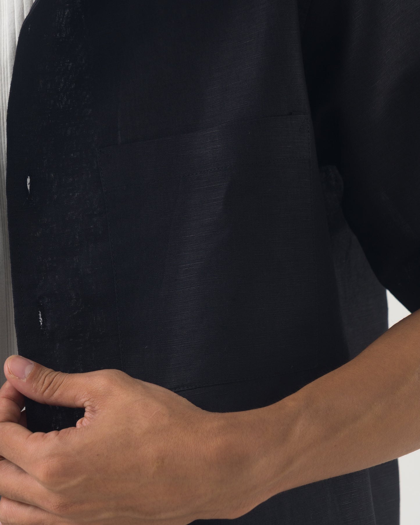 Studio Camp Shirt (Linen - Black)