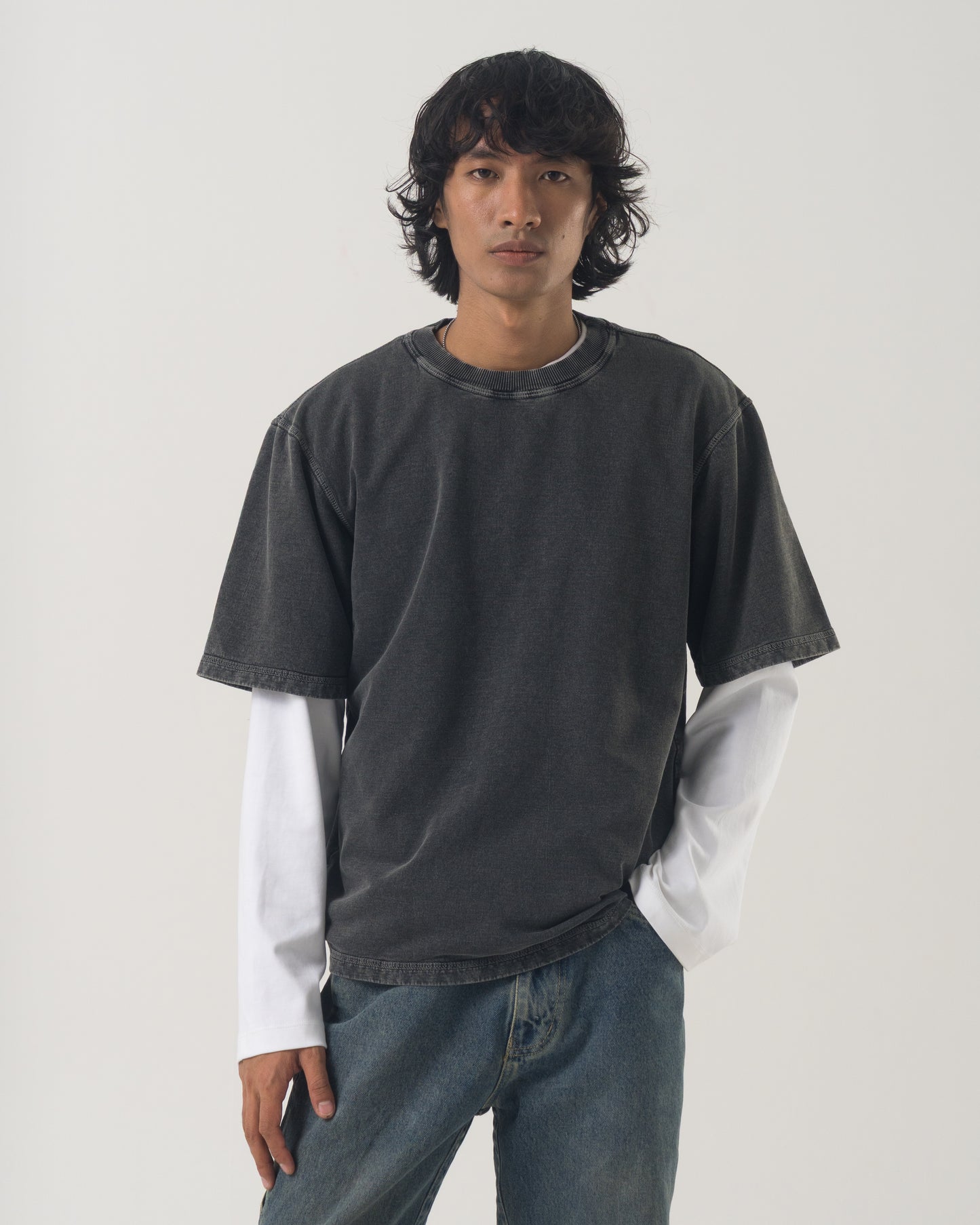 Washed T-shirt (Black)