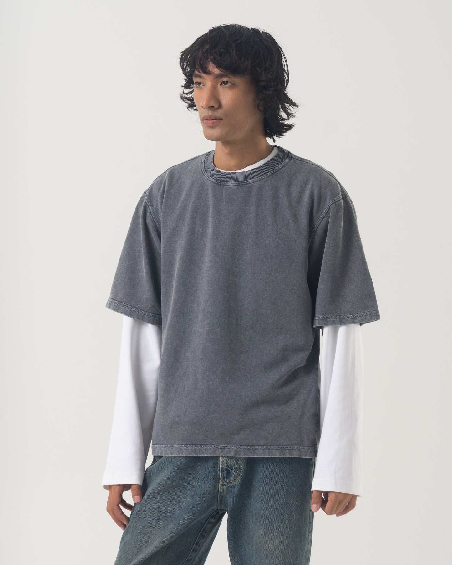 Washed T-shirt (Grey)