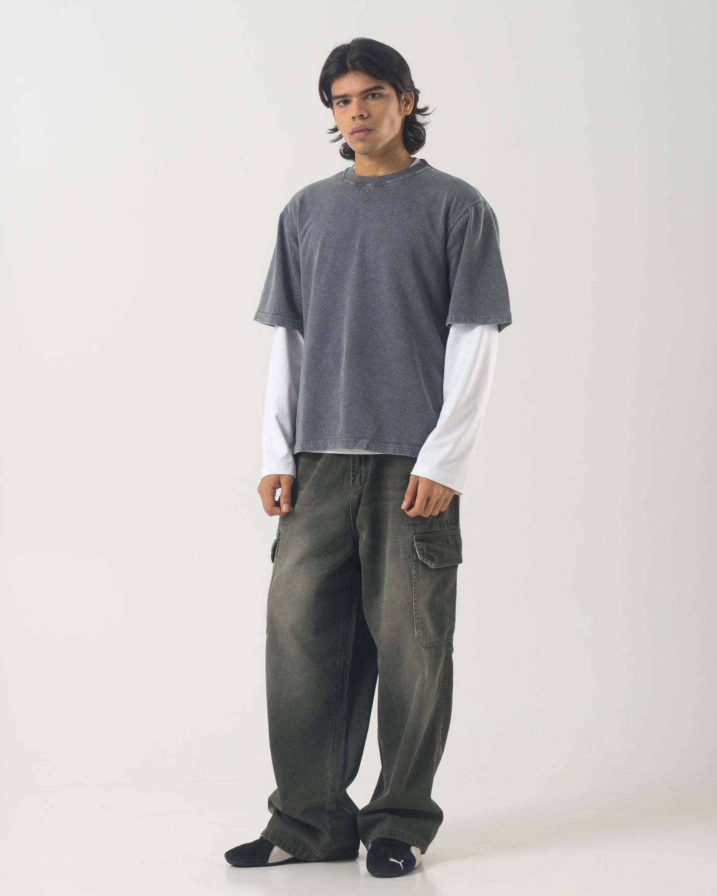 Denim Cargo (Olive)