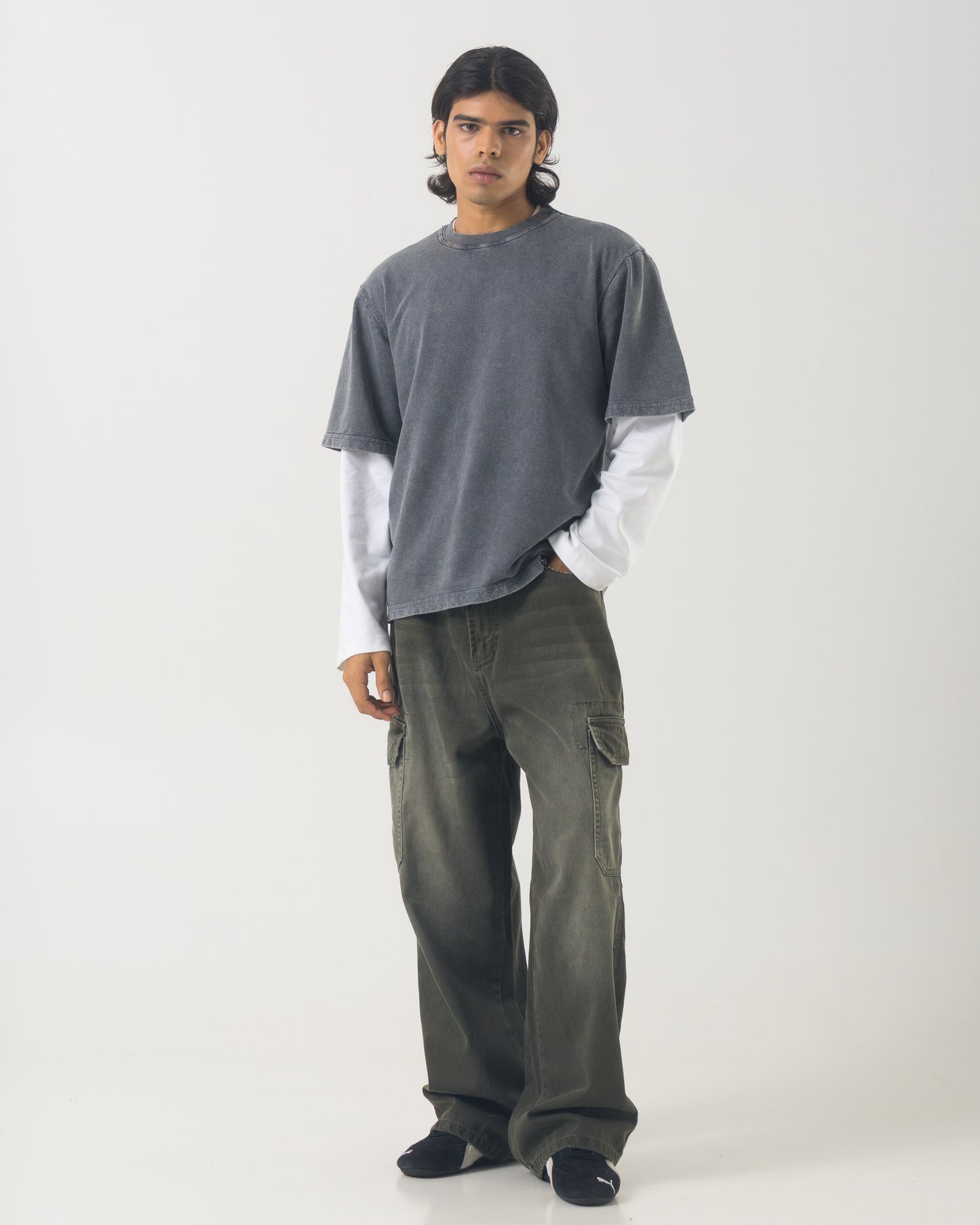 Denim Cargo (Olive)