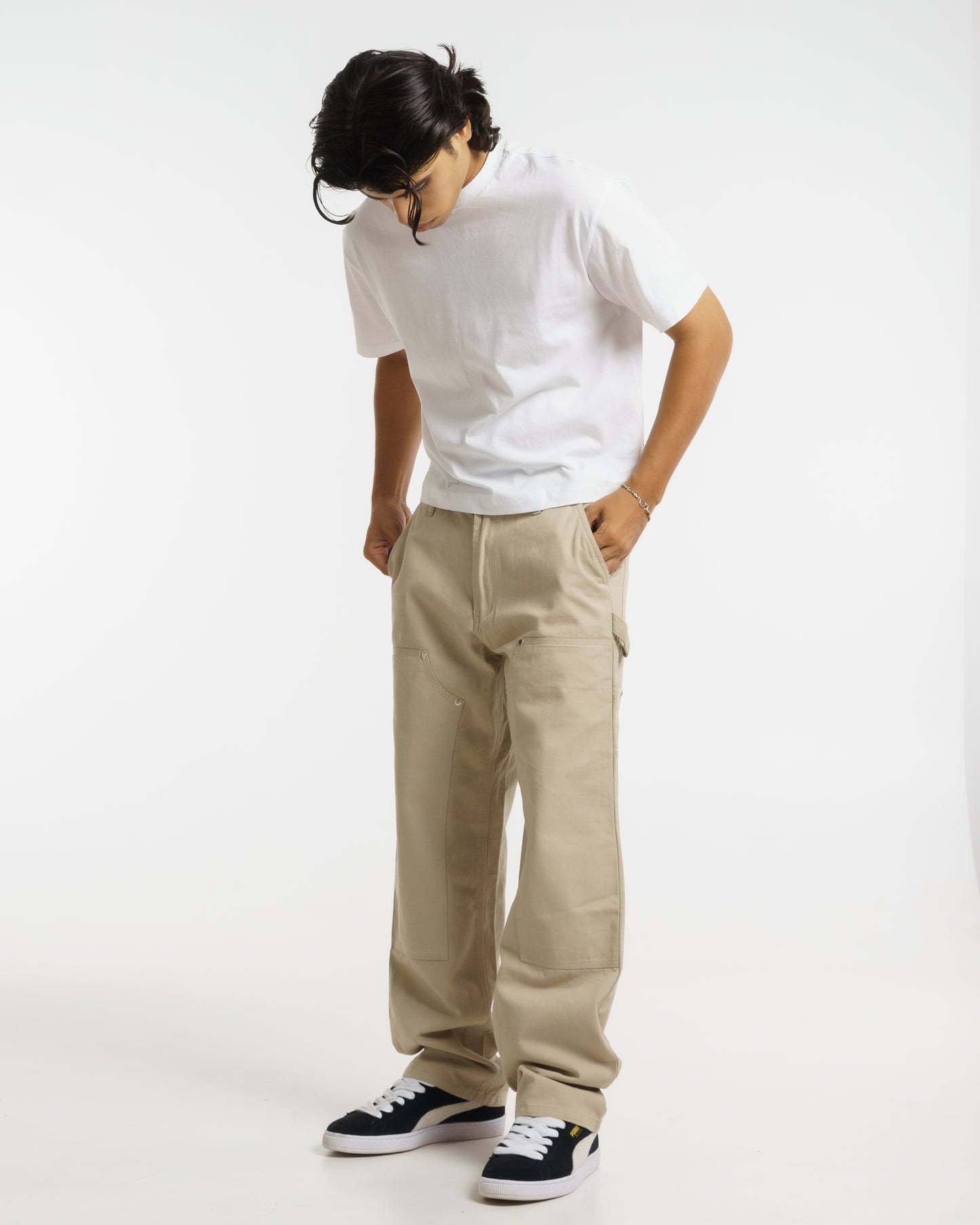 Double-knee Carpenter Pants (Beige)