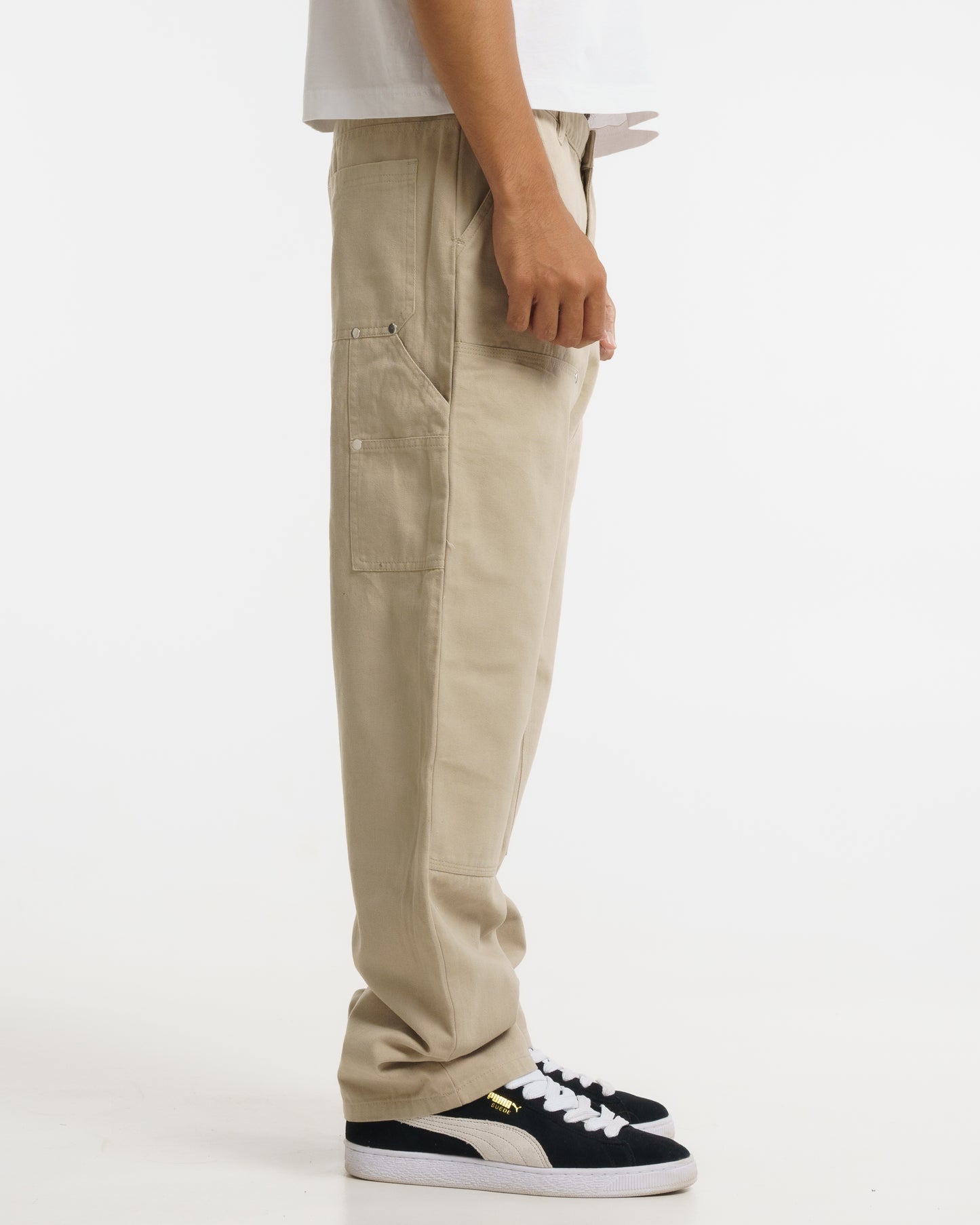 Double-knee Carpenter Pants (Beige)