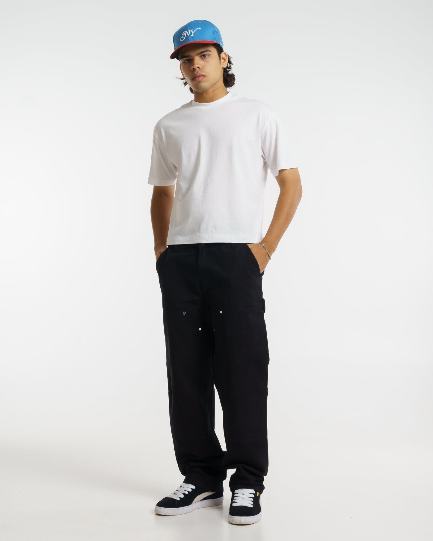 Double-knee Carpenter Pants (Black)