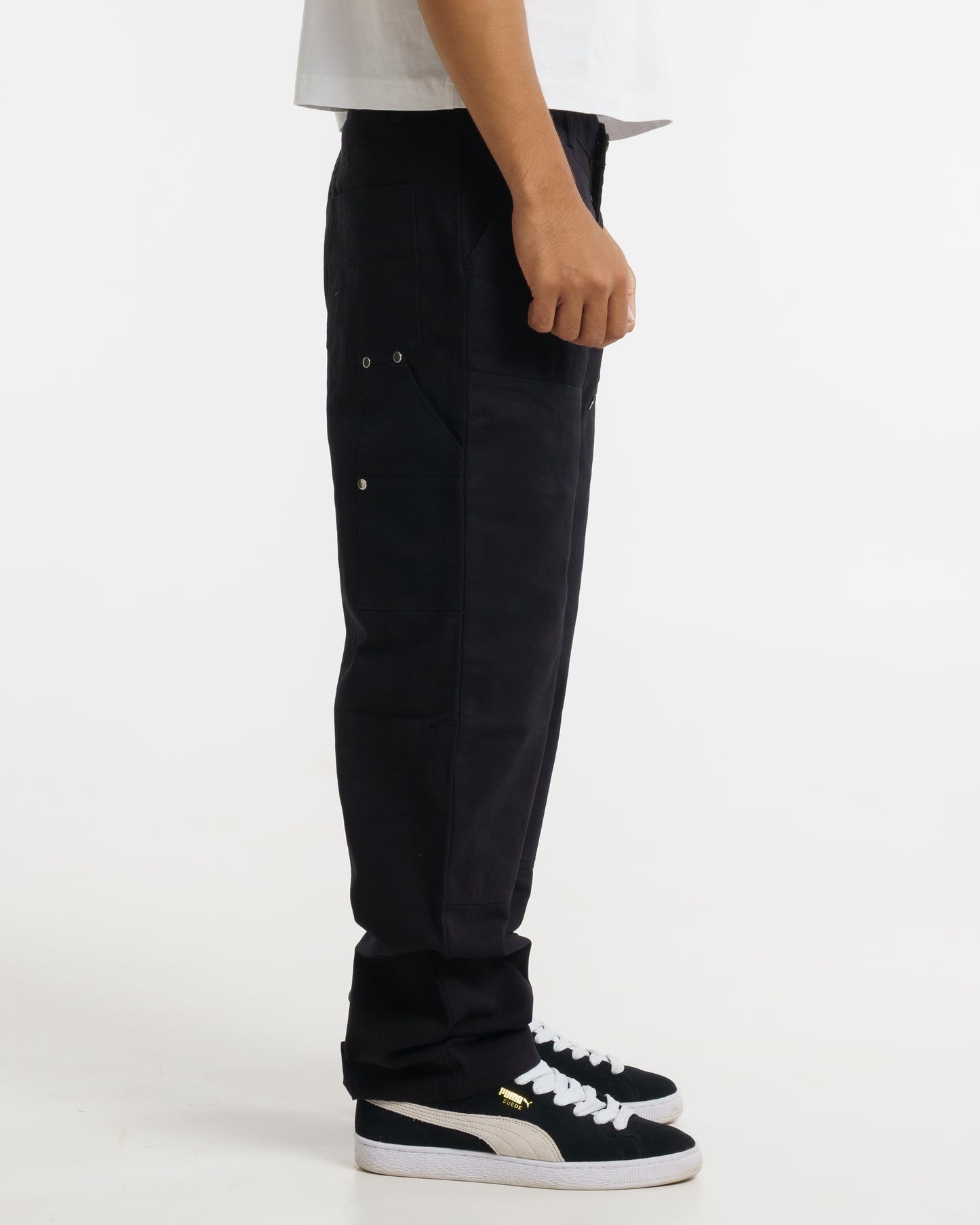 Double-knee Carpenter Pants (Black)