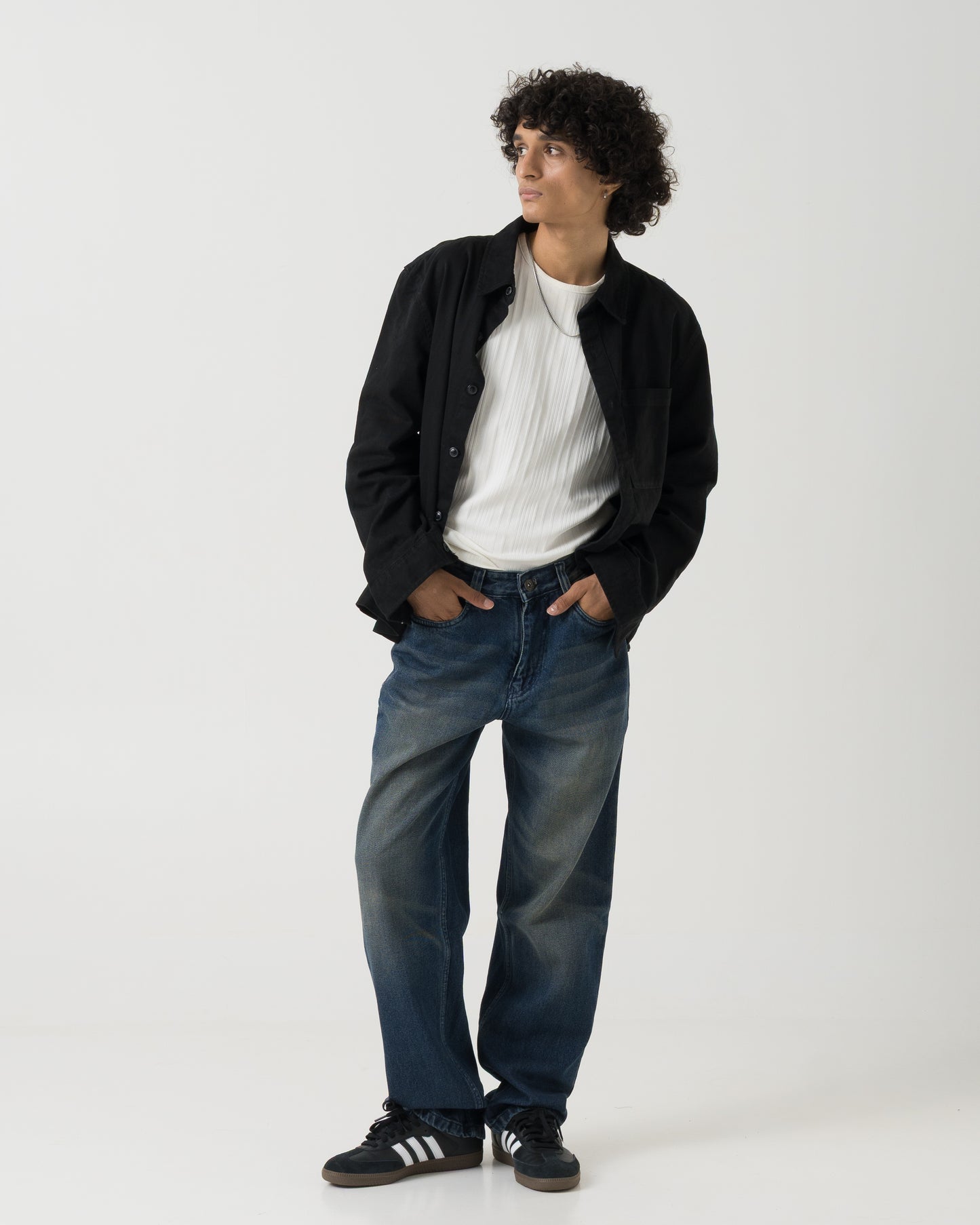 Straight Fit Jeans (Dark Blue)