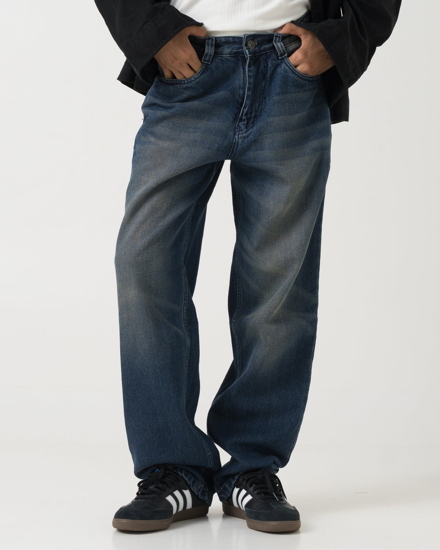 Straight Fit Jeans (Dark Blue)