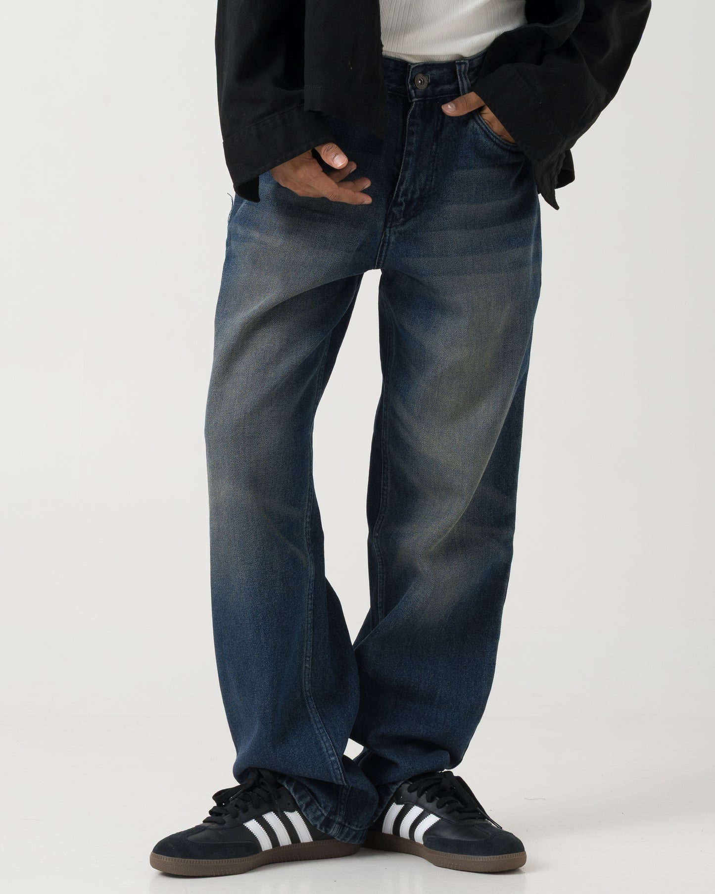 Straight Fit Jeans (Dark Blue)