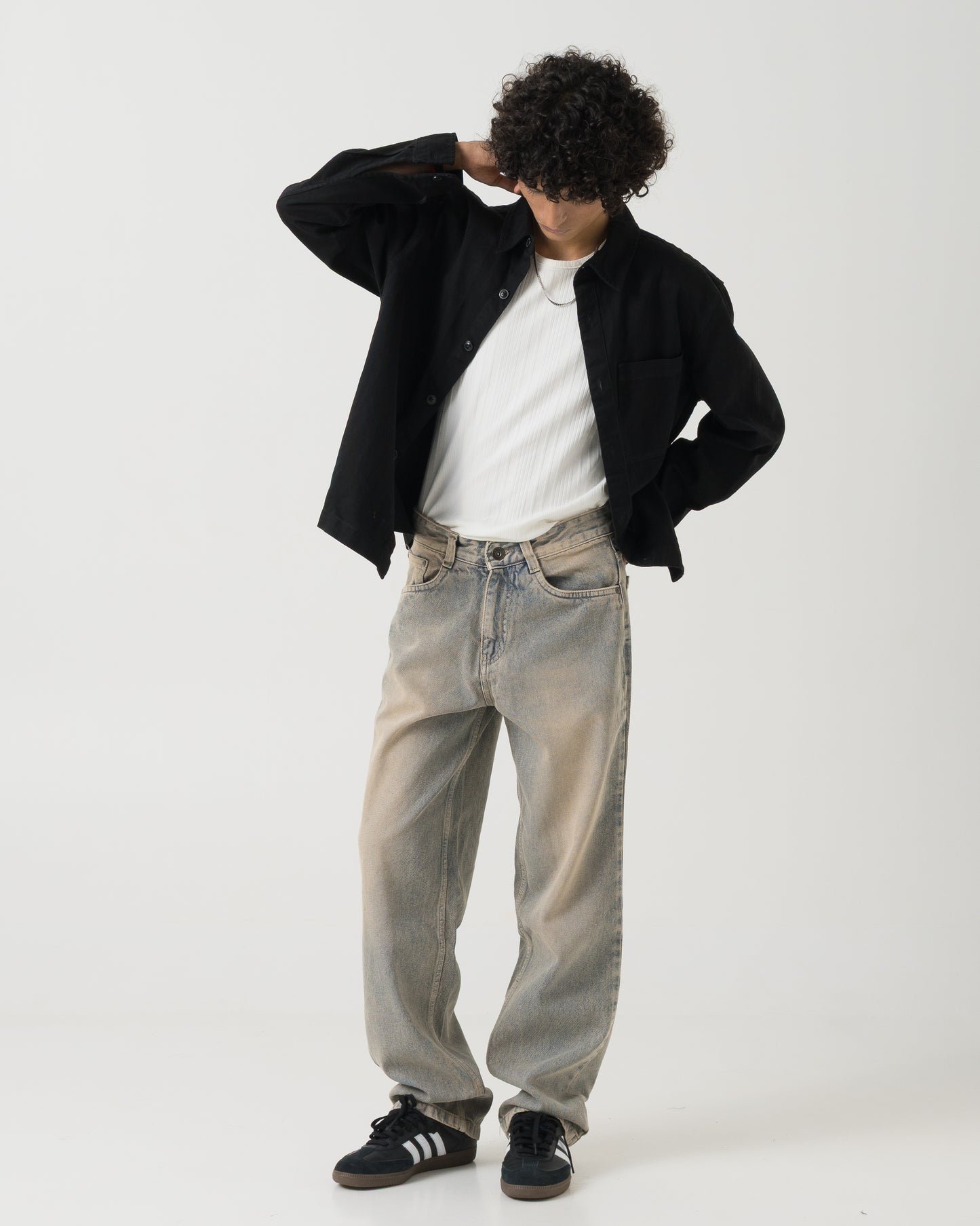 Straight Fit Jeans (Steel Blue)