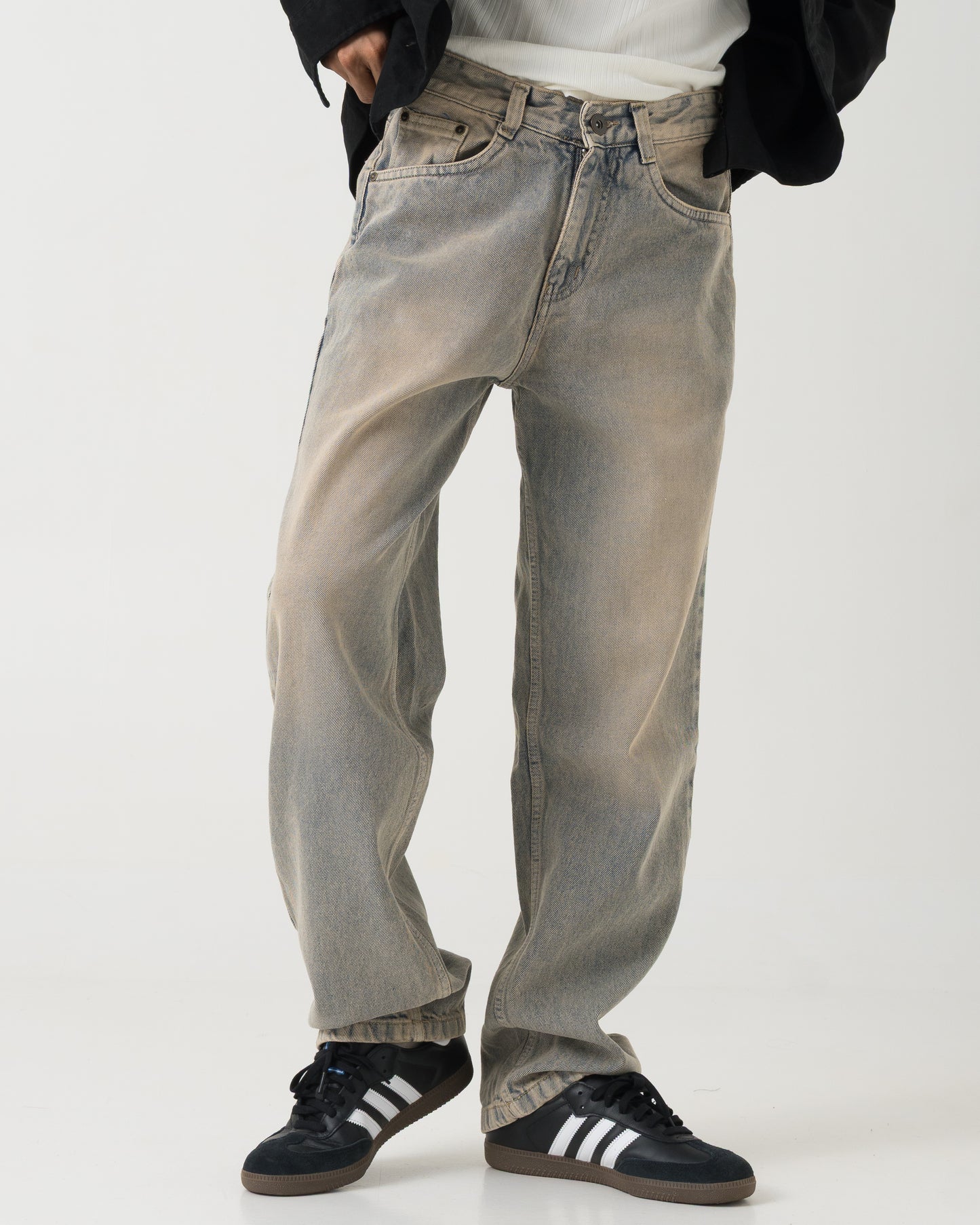 Straight Fit Jeans (Steel Blue)
