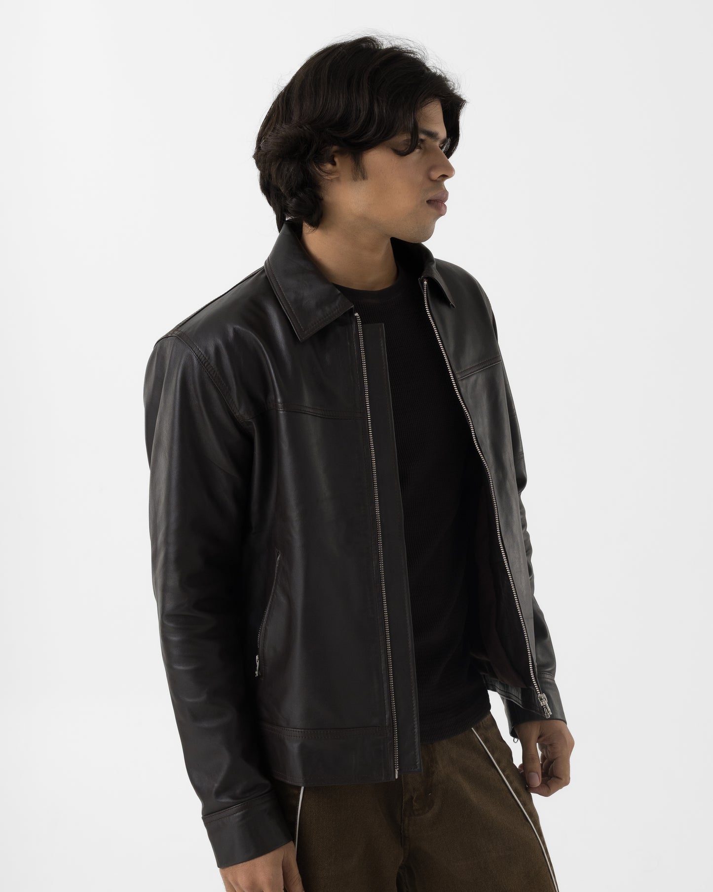 Leather Jacket (Brown)