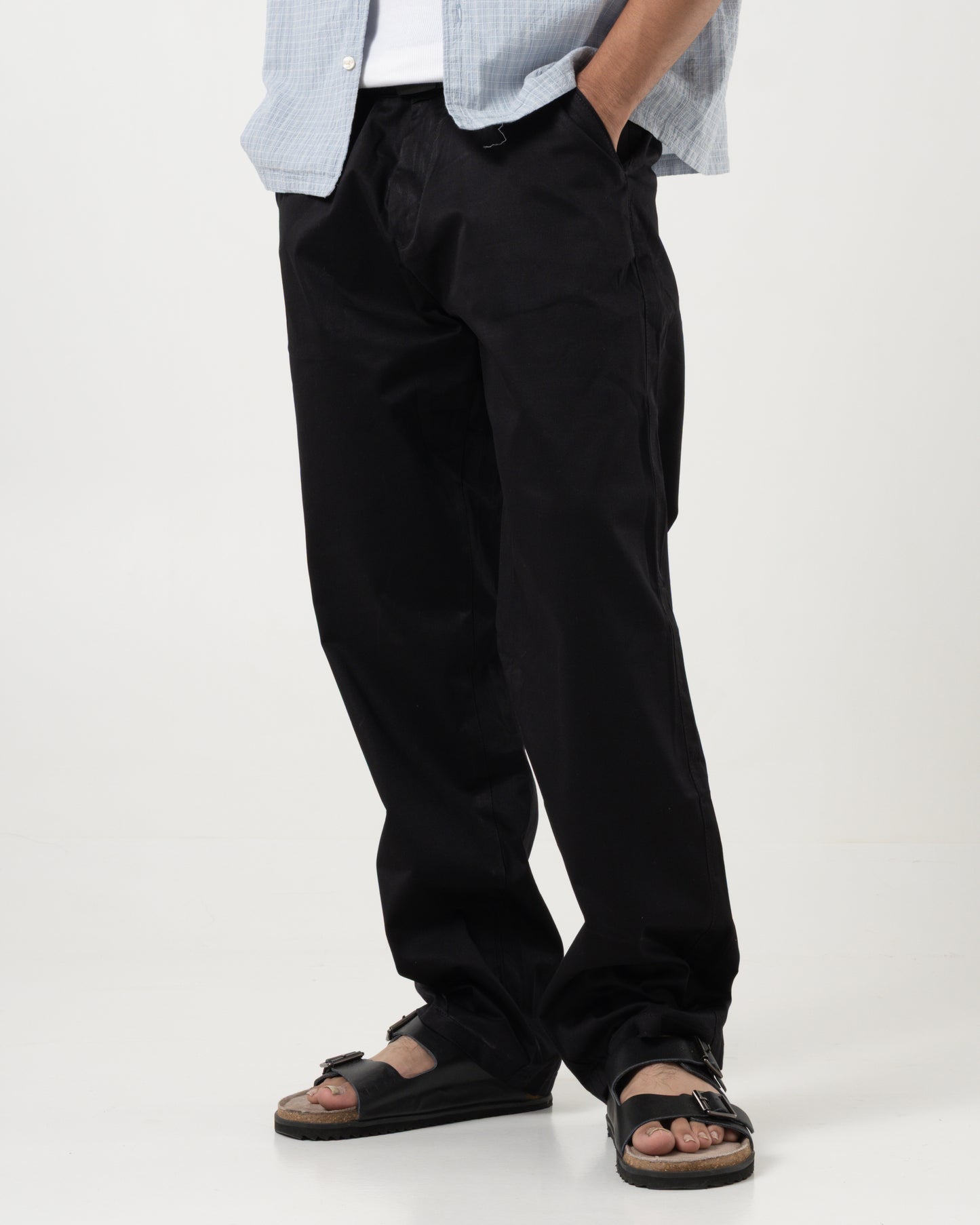 Double Pleated Trousers (Black)