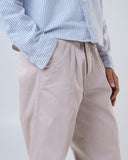 Double Pleated Trousers (Light Grey)