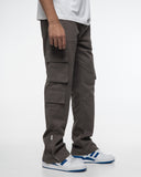 Flare Cargo Pants (Charcoal)