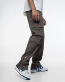 Flare Cargo Pants (Charcoal)