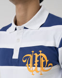 Blue Striped Rugby Polo