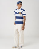 Blue Striped Rugby Polo