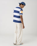 Blue Striped Rugby Polo