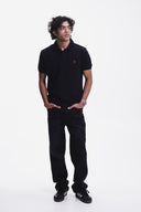 Straight Fit Jeans (Black-Blue)