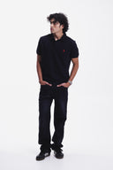 Straight Fit Jeans (Black-Blue)