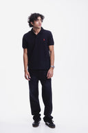 Straight Fit Jeans (Black-Blue)