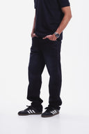 Straight Fit Jeans (Black-Blue)