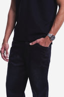 Straight Fit Jeans (Black-Blue)