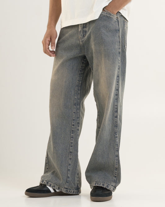 Flared Denim (Tinted Blue)