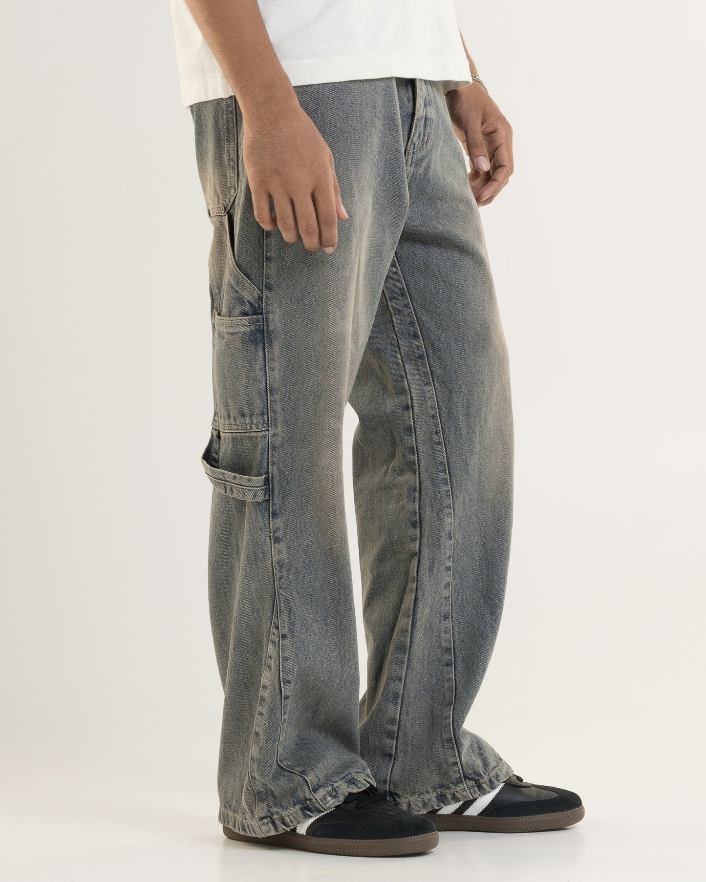 Flared Denim (Tinted Blue)