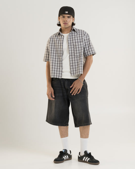 Washed Black Jorts
